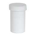 2 oz. White Polypropylene Round Ointment Jar with Cap
