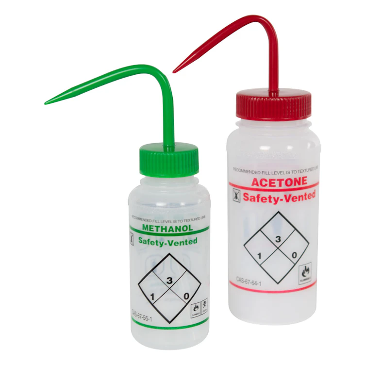 Scienceware® Safety Vented® Labeled Wash Bottles