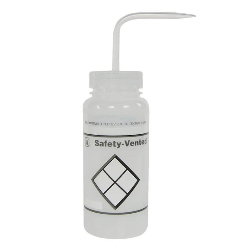 250mL Scienceware® Label Your Own Safety Vented® Labeled Wash Bottles - Pack of 3
