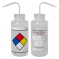1000mL (32 oz.) Scienceware® LYOB (Label Your Own) Wide Mouth Safety-Labeled Wash Bottle with Dispensing Nozzle