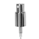 18mm Silver Metal Overcap with Plastic Insert for Metal Finger Sprayer with Smooth Collar