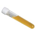 0.61 oz. (18cc) 120mm Clear Polystyrene Aviator Tube with White CRC Cap & Seal