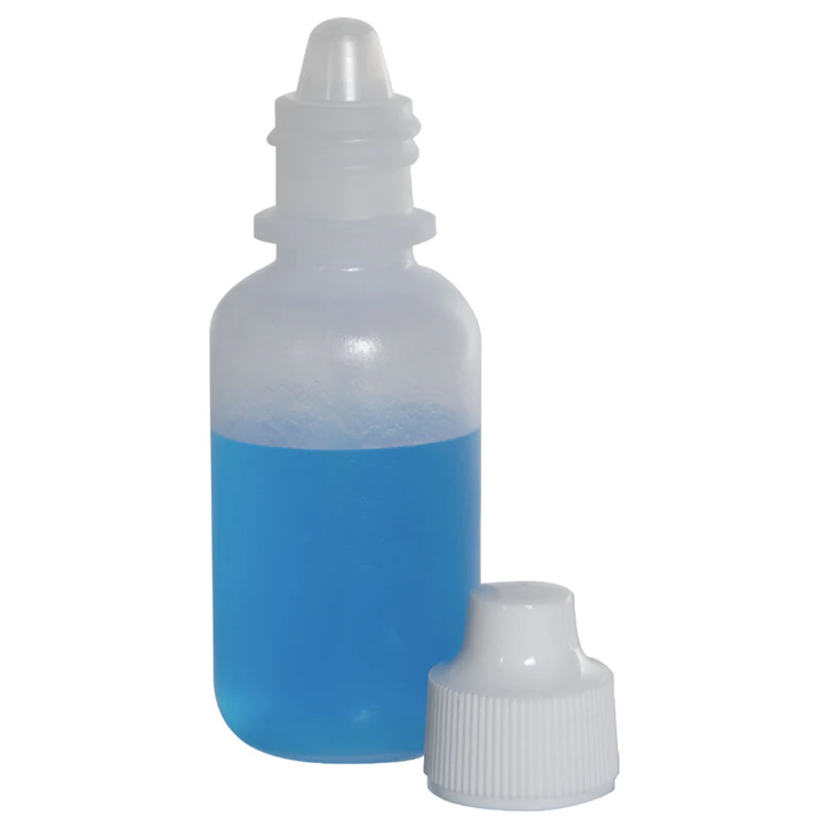 30mL Natural LDPE Indicator/Dispensing Bottle with Tube, Tip & Cap