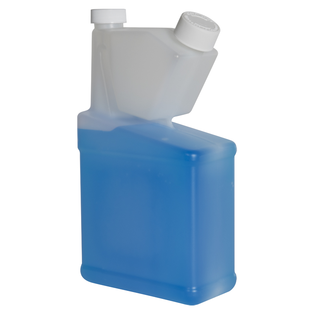 8 oz. Natural HDPE Bettix Bottle with 1/4 & 1/2 oz