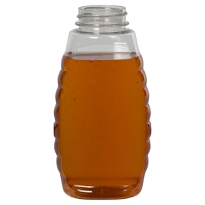 12 oz. (Honey Weight) Clear PET Inverted Queenline Bottle with 38/400 Neck (Cap Sold Separately)