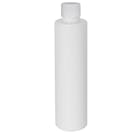 6 oz. White PET Slim Cylindrical Bottle with 24/410 White Ribbed Cap with F217 Liner