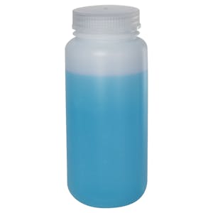 500mL HDPE Wide Mouth Bottle with 53/415 Polypropylene Cap