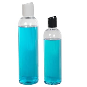 PET Cosmo High Clarity Round Bottles