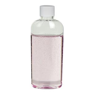 Vale & Cosmo High Clarity Oval Bottles with Plain Caps