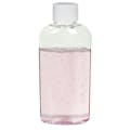 2 oz. Clear PET Cosmo High Clarity Oval Bottle with 20/410 White Ribbed Cap with F217 Liner