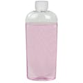 8 oz. Clear PET Cosmo High Clarity Oval Bottle with 24/410 White Ribbed CRC Cap with F217 Liner