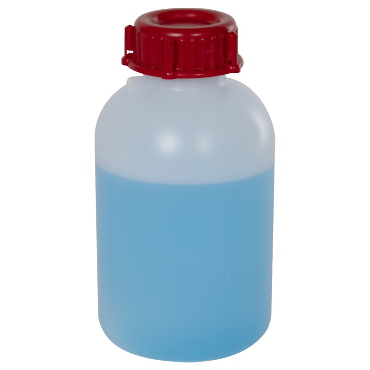 250mL HDPE Sealable Wide Neck Bottle with Cap