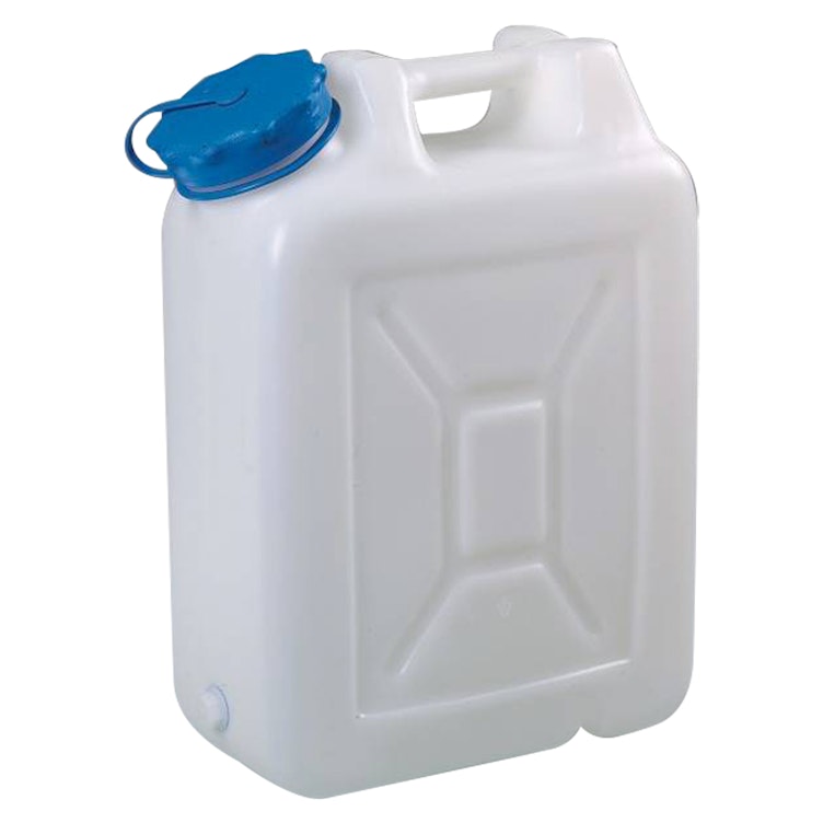 20 Liter Wide Mouth HDPE Jerrican with Blue Vented Cap