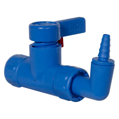 3/4" Inner Thread Cap Nut x Nozzle Angled Stopcock