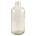 8 oz. Clear Glass Boston Round Bottle with 24/400 Neck (Cap Sold Separately)