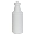 32 oz. White HDPE Carafe Spray Bottle with 28/400 Neck (Sprayers or Caps Sold Separately)