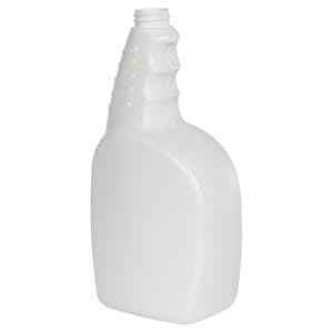 32 oz. White HDPE Trigger Spray Bottle with 28/400 Neck (Sprayer Sold Separately)