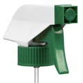 28/400 White/Green Trigger Sprayer with 9-1/4" Dip Tube & 0.9mL Output