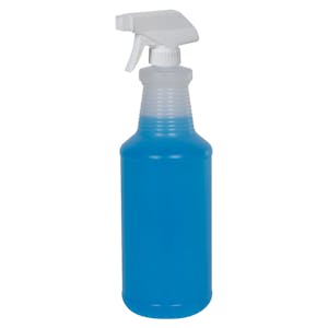32 oz. Natural HDPE Carafe Bottle with 28/400 Sprayer