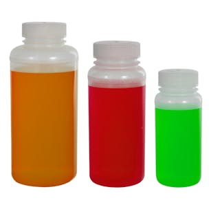 Precisionware™ Polypropylene Wide Mouth Bottles with Caps