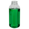 12 oz. Clear PET French Square Bottle with 38/400 Neck (Cap Sold Separately)