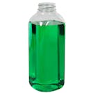 20 oz. Clear PET French Square Bottle with 38/400 Neck (Cap Sold Separately)