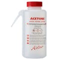 500mL Azlon® Wide Mouth Acetone Wash Bottle with Integral Spout & Red Cap