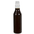 12 oz. Clear PET Smooth Round Syrup Bottle with 28/400 Neck (Cap Sold Separately)