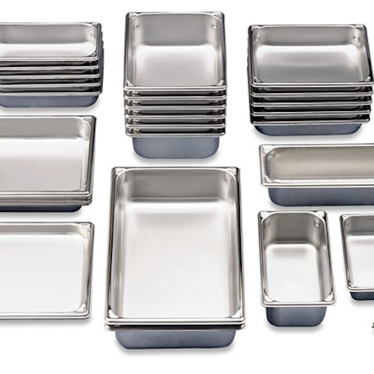 8-1/2 Quart Super Pan V® Stainless Steel Steam Table Pan - 20-3/4" L x 12-3/4" W x 2-1/2" Hgt.