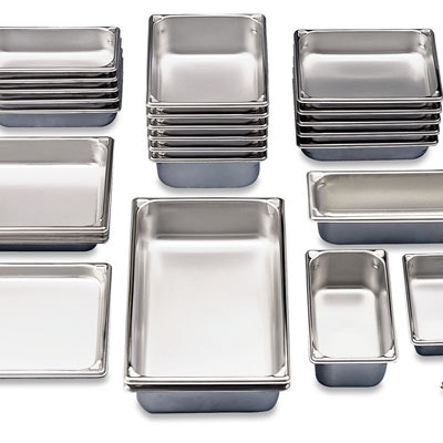 6-1/8 Qt. Super Pan V® Stainless Steel Steam Table Pan - 6-7/8" L x 12-3/4" W x 6" Hgt.