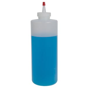 32 oz. Natural HDPE Wide Mouth Bottle with 38/400 Natural Yorker Cap