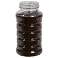 24 oz. PET Hot-Fill Ribbed Sauce Jar with 63mm 5-Lead Lug Neck (Cap Sold Separately)