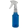 16 oz. Clear PET Spray Bottle with White Sprayer