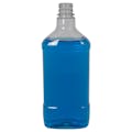 750mL Clear PET Oblong Beverage Bottle with 28mm KERR Neck (Cap Sold Separately)