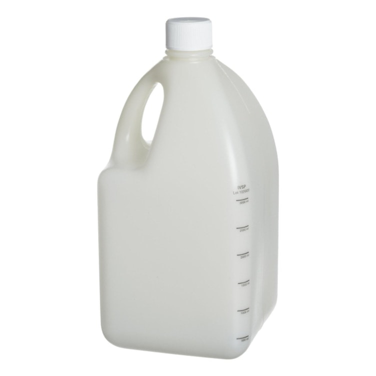 4 Liter Round Nalgene™ Sterile HDPE Biotainer™ Bottle with 38mm Cap - Case of 24