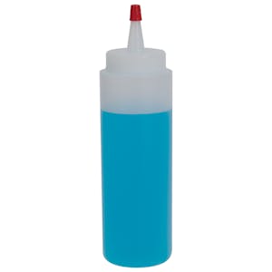 8 oz. Natural HDPE Wide Mouth Bottle with 38/400 Natural Yorker Cap