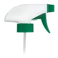 28/400 Green & White Economy Food-Grade Trigger Sprayer with 9-1/4" Dip Tube & 0.6mL Output