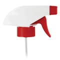 28/400 Red & White Economy Food-Grade Trigger Sprayer with 9-1/4" Dip Tube & 0.6mL Output