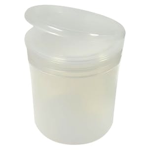 Polypropylene Straight-Sided Thick-Walled Round Jars with Snap-Top Caps