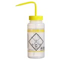 16 oz. Scienceware® Dichloromethane Wash Bottle with Yellow Dispensing Nozzle