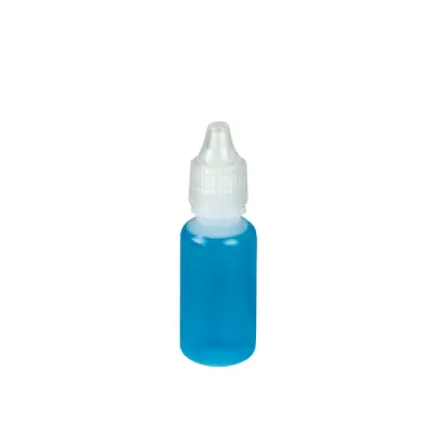 15mL Natural LDPE Boston Round Bottle with 15mm Dropper Cap