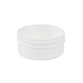 2 oz. White Polypropylene Low Profile Round Jar with 70mm Neck (Cap Sold Separately)