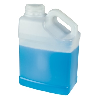 1 Gallon Natural HDPE F-Style Jug with Slant Handle & 63mm Neck  (Cap Sold Separately)