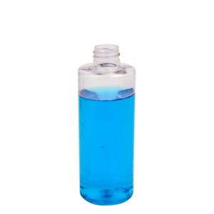 4 oz. Clear PET Cylindrical Bottle with 20/410 Neck (Cap Sold Separately)