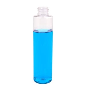 6 oz. Clear Slim PET Cylinder Bottle with 24/410 Neck (Cap Sold Separately)