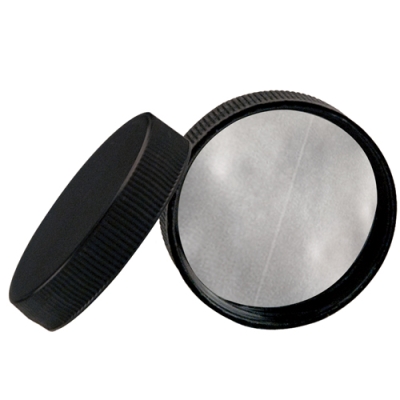 110/400 Black Cap with Foil Induction Seal | U.S. Plastic Corp.