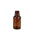15mL/1/2 oz. Amber Glass Boston Round Bottle with 18mm Neck (Cap & Reducer Sold Separately)