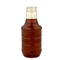 20 oz. Ribbed Round PET Sauce Bottle with 38/400 Neck (Cap Sold Separately)