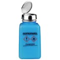 6 oz. durAstatic® Blue HDPE Bottle with Isopropanol HCS Label with Pump