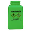 6 oz. durAstatic® Green HDPE Bottle with Isopropanol HCS Label  (Pump Sold Separately)